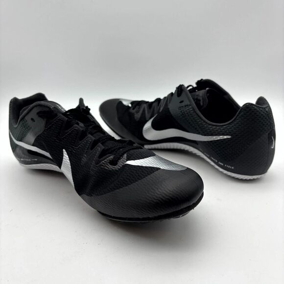 Nike Zoom Rival Sprint Black Gray Track & Field Spikes Shoes Men's 8 DC8753-001 - Picture 2 of 7